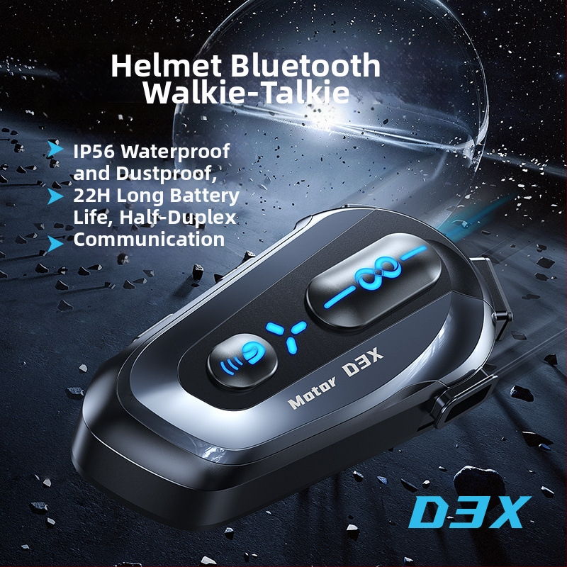 D3/D3X Cască Bluetooth pentru motocicletă – GPS cu voce offline, rezistentă la apă, baterie de 24h, Bluetooth 5.4, partajare muzică și intercom de grup