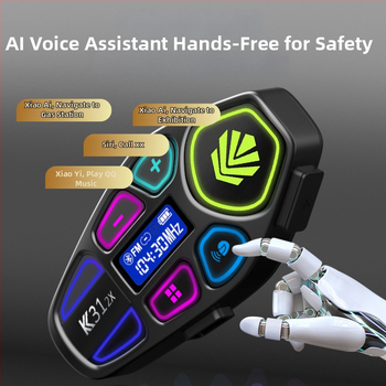 K31 2X căști in-ear cu LED, Bluetooth + NFC, 40h baterie, rază 10m, cip Jieli AC7065F