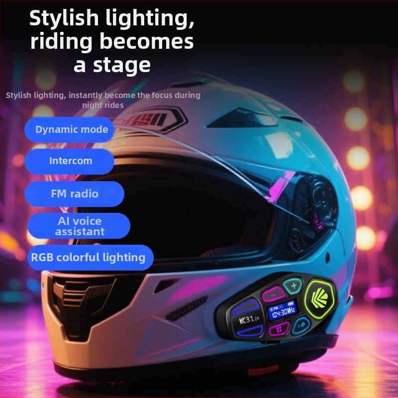 K31 2X căști in-ear cu LED, Bluetooth + NFC, 40h baterie, rază 10m, cip Jieli AC7065F