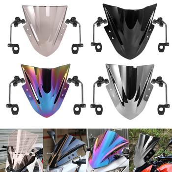 Prednje vjetrobransko staklo za motocikl s ABS-om i metalnim nosačem, otporno na habanje, za Kawasaki Ex300 (2013–2017)