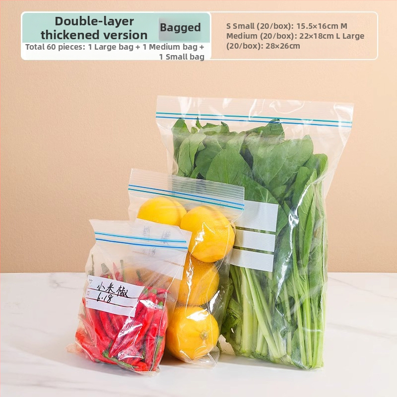 Potravinársky uzavretý vrecko na zachovanie čerstvosti | Materiál PE | Vhodné do mikrovlnnej rúry | Teplotná odolnosť -30°C až 180°C | 1 ks