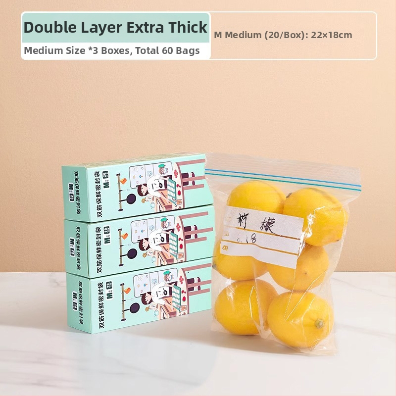 Potravinársky uzavretý vrecko na zachovanie čerstvosti | Materiál PE | Vhodné do mikrovlnnej rúry | Teplotná odolnosť -30°C až 180°C | 1 ks