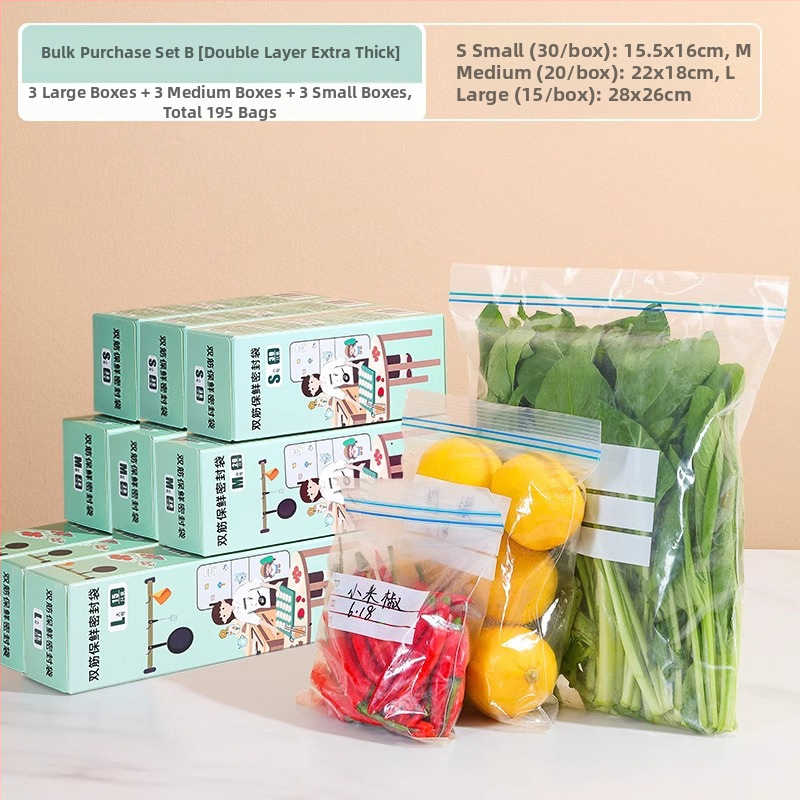 Potravinársky uzavretý vrecko na zachovanie čerstvosti | Materiál PE | Vhodné do mikrovlnnej rúry | Teplotná odolnosť -30°C až 180°C | 1 ks