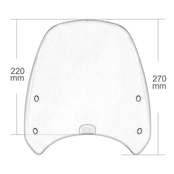 Parbriz frontal pentru Ducati Scrambler 400/800 (2015-2021) - Material: PC plastic - Compatibilitate: Ducati Scrambler 400/800 (2015-2021) - Stil: Windshield