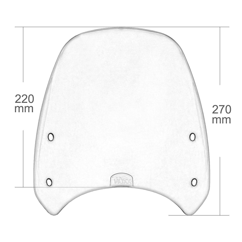 Parbriz frontal pentru Ducati Scrambler 400/800 (2015-2021) - Material: PC plastic - Compatibilitate: Ducati Scrambler 400/800 (2015-2021) - Stil: Windshield