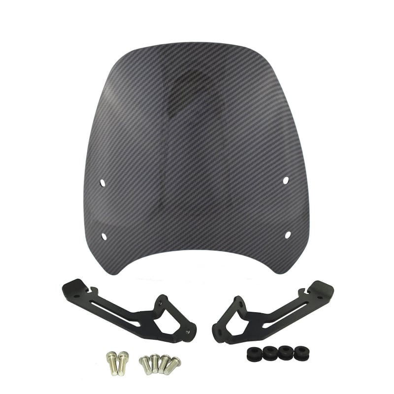 Parbriz frontal pentru Ducati Scrambler 400/800 (2015-2021) - Material: PC plastic - Compatibilitate: Ducati Scrambler 400/800 (2015-2021) - Stil: Windshield