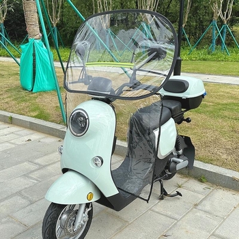 Prozirna produžena kišna zaštita za prednje staklo električnog motocikla, otporna na vjetar i za zimu