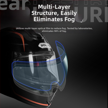 Film prilby vizíra – Ploché zrkadlo, PC materiál, Model TKFWP, Unisex