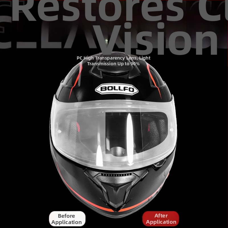 Film prilby vizíra – Ploché zrkadlo, PC materiál, Model TKFWP, Unisex