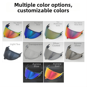 Spartan GT priehľadný štít pre prilbu typu full-face — Kompatibilný so štítmi Shark Spartangt/Pro/RS, Ochrana pred slnkom a UV, Model 2025-02, Prispôsobenie k dispozícii