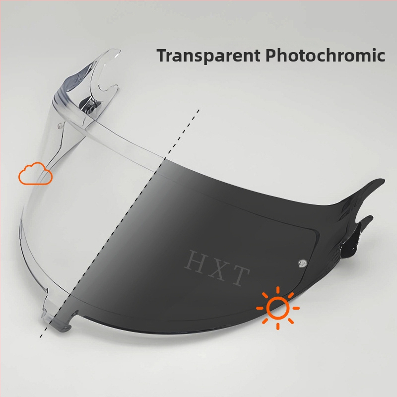 Spartan GT priehľadný štít pre prilbu typu full-face — Kompatibilný so štítmi Shark Spartangt/Pro/RS, Ochrana pred slnkom a UV, Model 2025-02, Prispôsobenie k dispozícii