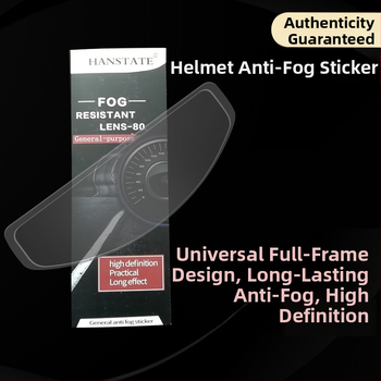 Film proti zahmlievaniu prilby HANSTATE TAC, UV ochrana, HD priehľadnosť, dlhodobé anti-fog účinky