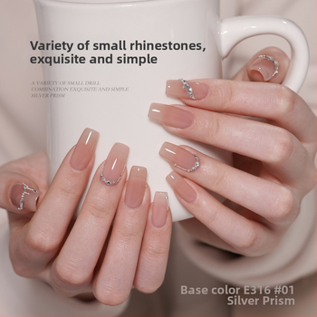 Nagų dailės nepravilūs formos kristalai: rinkinys mini kristalų, metalinių karoliukų ir plokščia pagrindo kristalų; spindintys kristalai, iridiscencijos paviršius; Medžiagos: metalas, kristalai, stiklas