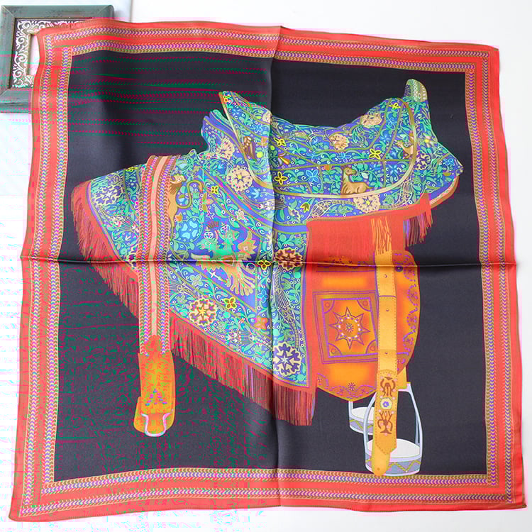 Mu Si Ke коприна сатен квадратен шал, слънцезащитна функция, лято, стил свеж и сладък