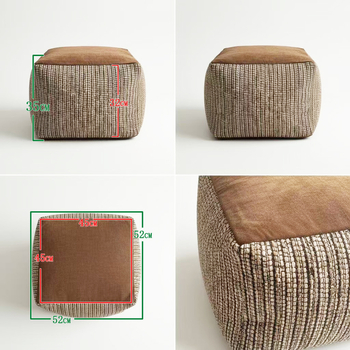 Teksturirani futon madrac s EPP punjenjem, 100% pamuk, uklonjivo i perivo, minimalističkog stila, za dnevni boravak, spavaću sobu i radni prostor