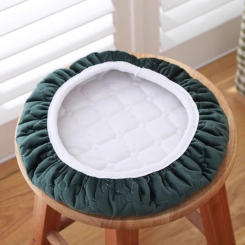 Okrugli jastučić za stolicu – debela verzija za jesen/zimu, flanel površina, punilo od velura, modern minimalistički stil