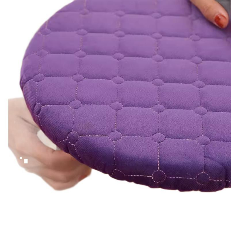 Okrugli jastučić za stolicu – debela verzija za jesen/zimu, flanel površina, punilo od velura, modern minimalistički stil