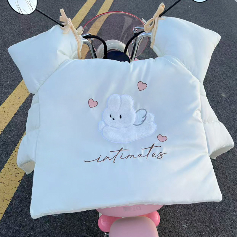 Vjetrozaštitni quilt za električne motocikle, s flis unutarnjim i dodatnom debljinom, vodootporno, od Oxford platna, kompatibilno s Yadea i Aima.