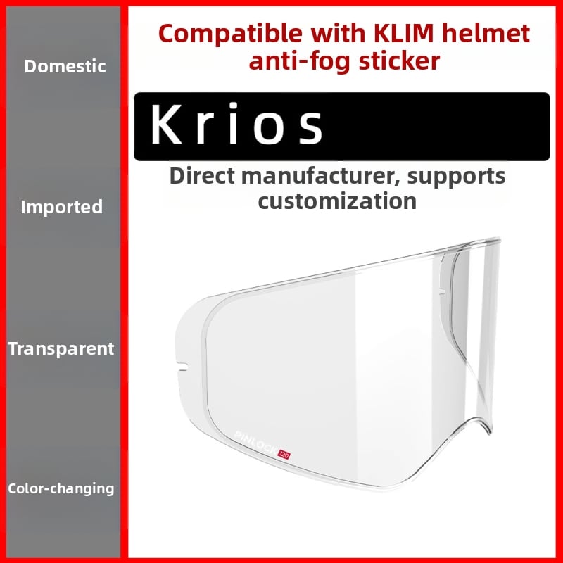 Film pentru lentila căștii de tip rally KRIOS/TVD – material TAC, protecție UV, transparență HD, antifog de durată