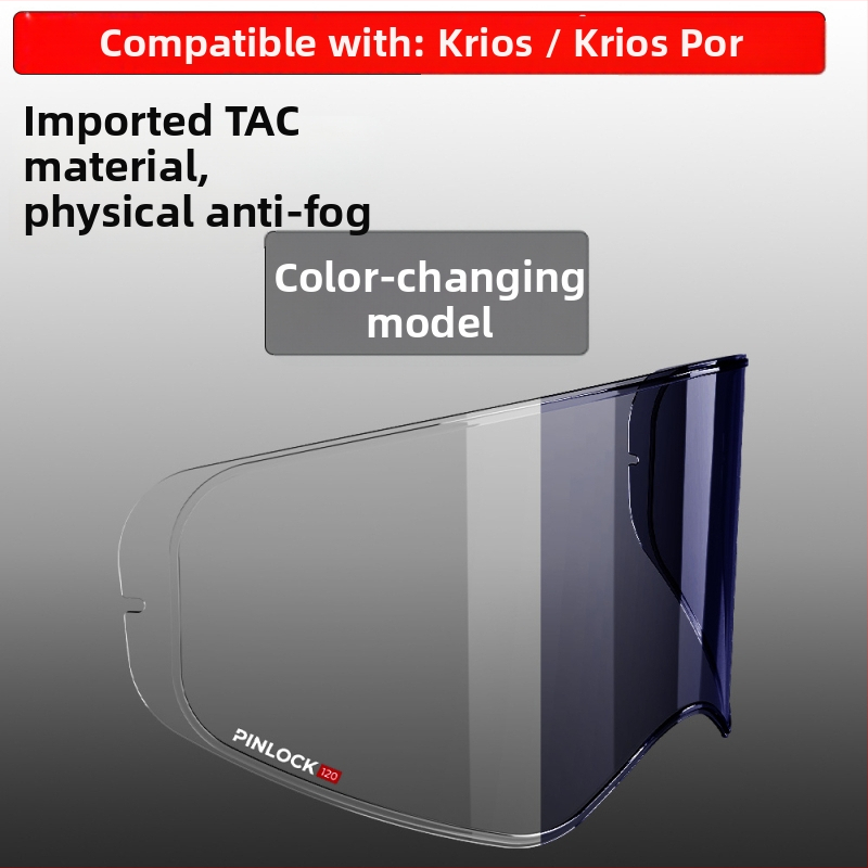 Film pentru lentila căștii de tip rally KRIOS/TVD – material TAC, protecție UV, transparență HD, antifog de durată