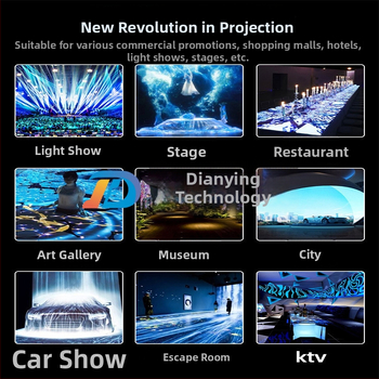 5D hologografický projekčný systém pre reštaurácie a banketné sály — pôsobivé svetelno-tienové efekty na stenách a na podlahe s témou podmorského sveta