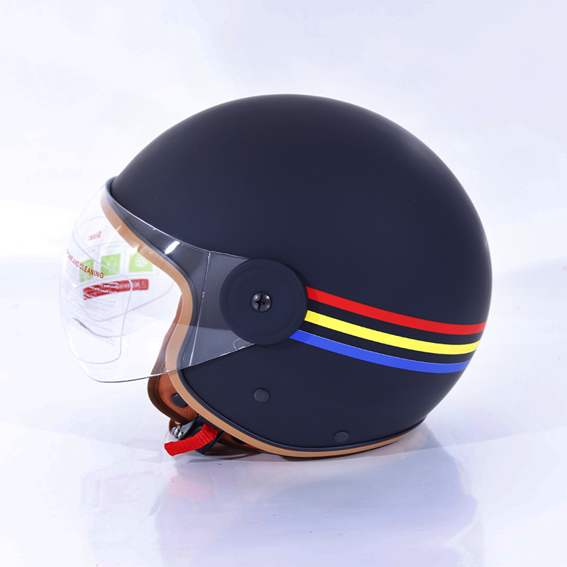 Harley stil retro kaciga za motocikle, ABS materijal, model A8, univerzalna za električne motocikle, sve sezone, 3C certificirano