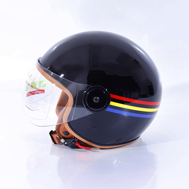 Harley stil retro kaciga za motocikle, ABS materijal, model A8, univerzalna za električne motocikle, sve sezone, 3C certificirano