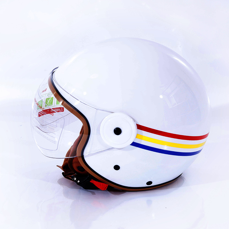 Harley stil retro kaciga za motocikle, ABS materijal, model A8, univerzalna za električne motocikle, sve sezone, 3C certificirano