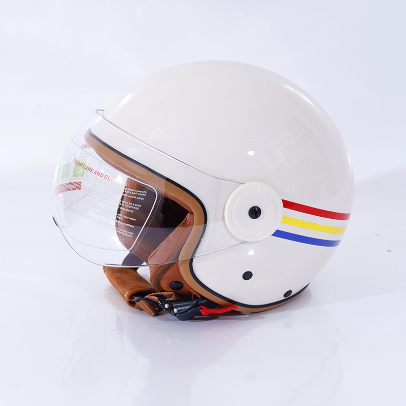 Harley stil retro kaciga za motocikle, ABS materijal, model A8, univerzalna za električne motocikle, sve sezone, 3C certificirano