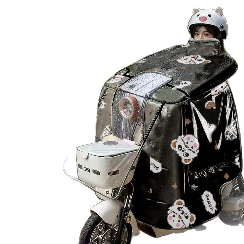 Покривало за предното стъкло на електрически превозни средства, водоустойчив плат Оксфорд, ръчно отваряне, минималистичен стил, универсално за триколик, мотоциклет и електрически скутер