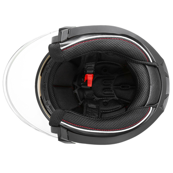 Kaciga za motocikl 3/4 s dvostrukim vizirima, ABS plast