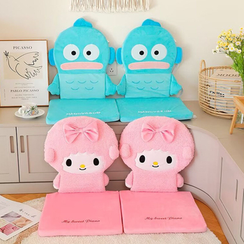 Jastuk za stolicu od pliša, cartoon uzorak, punjenje od pjene, pogodan za studij i ured