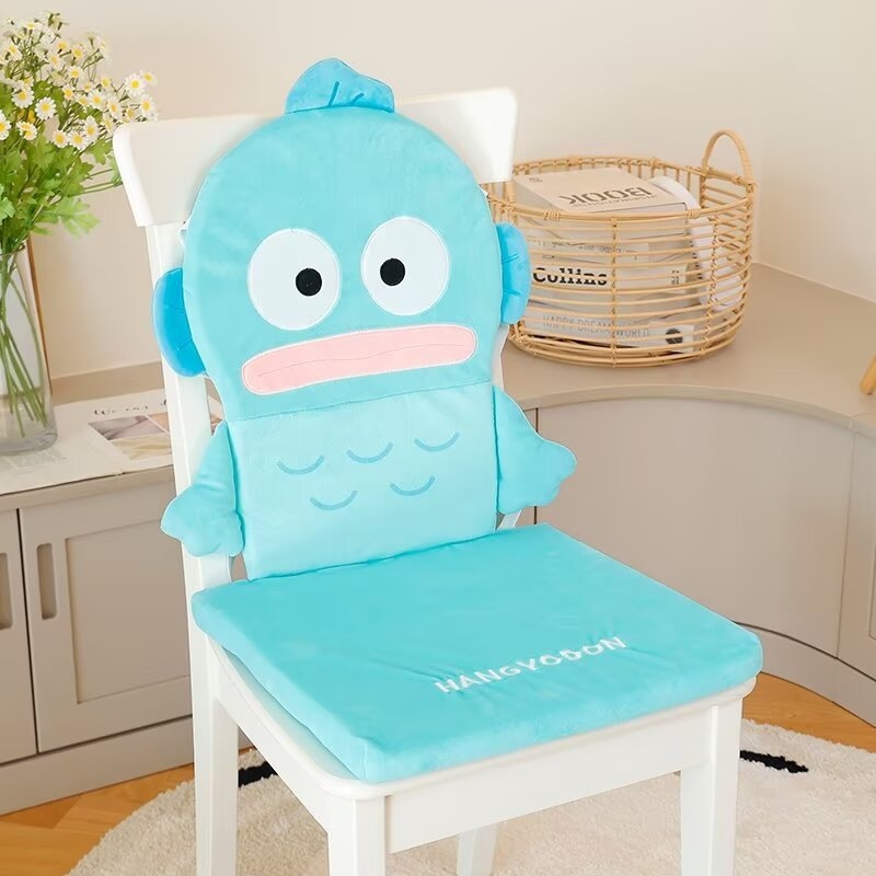 Jastuk za stolicu od pliša, cartoon uzorak, punjenje od pjene, pogodan za studij i ured