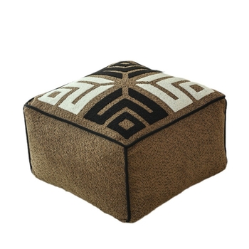 Nordijski stil podni jastuk za dnevni boravak, poliester materijal, punjenje od čestica pjene, jednobojni ili geometrijski uzorak