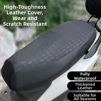 Kryt sedadla elektrického skútra — PU materiál; Bez prispôsobenia; Bez značky