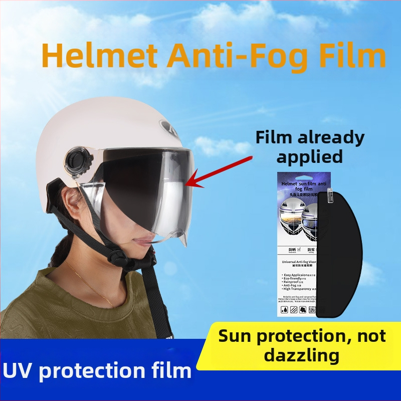 Film vizor cască Mclaren – Protecție UV, Anti-aburire, Material ABS, Potrivit pentru căști cu față completă și jumătate