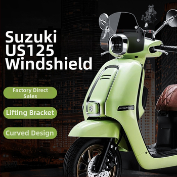 Vjetrobran za Suzuki US125 — retro dizajn, Us125 posebni štit, PMMA materijal, otporan na ogrebotine, anti-refleks