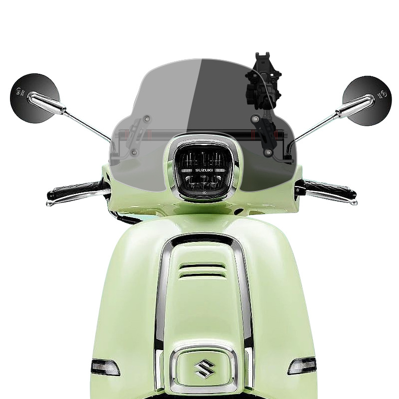 Vjetrobran za Suzuki US125 — retro dizajn, Us125 posebni štit, PMMA materijal, otporan na ogrebotine, anti-refleks