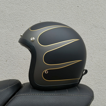 BLD lagana fiberglas kaciga unisex retro cruiser za motocikl