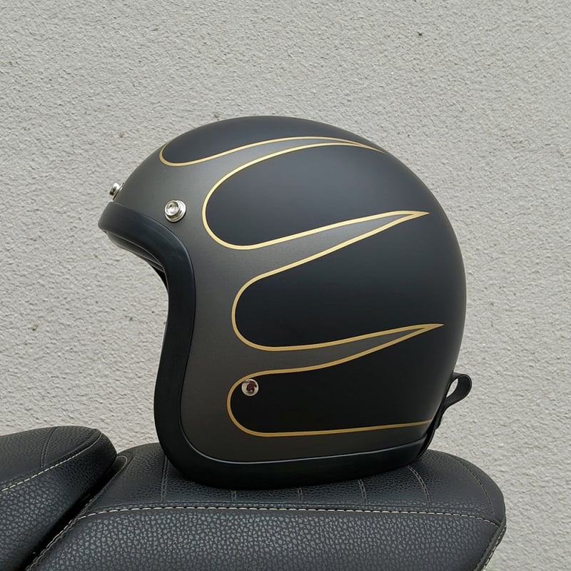 BLD lagana fiberglas kaciga unisex retro cruiser za motocikl