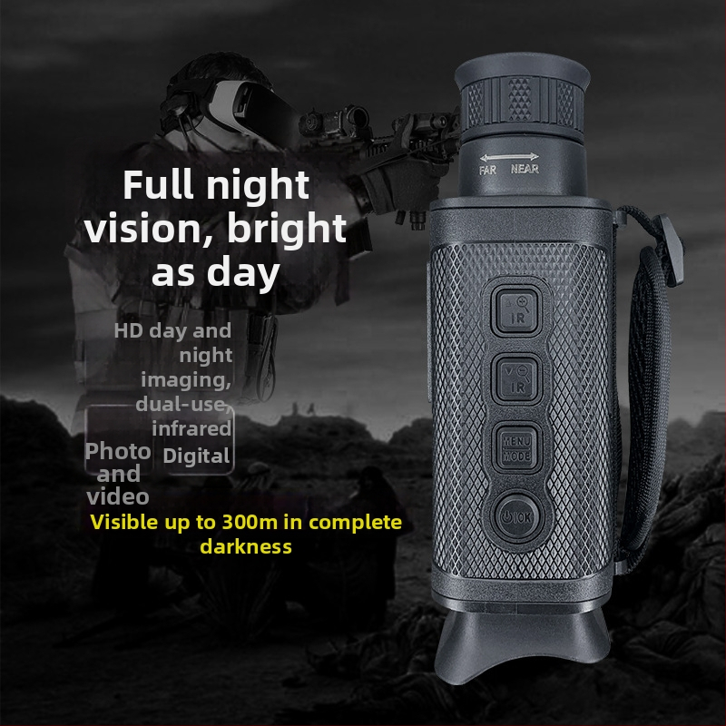 Nočný monokulár s IR, digitálny deň/noc, dvojúčelové pre vonkajšie použitie