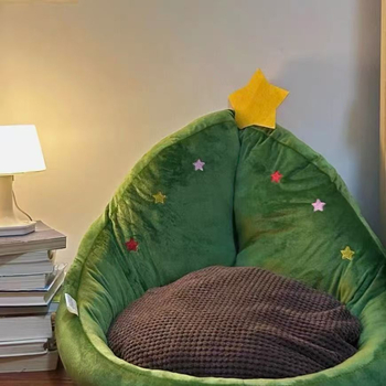 Plišani futon pod s punjenjem od svilenih vlakana, dizajn crtić s pahuljama, pogodna za dnevni boravak, spavaću sobu, radnu sobu, balkon i dječju sobu