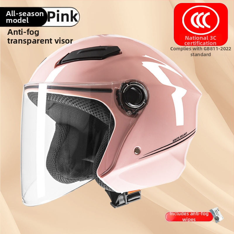 ABS kaciga za motocikl, 3/4 stil, certificirano 3C/Gb811-2022b za električna vozila, zimski model za odrasle, gradske vožnje