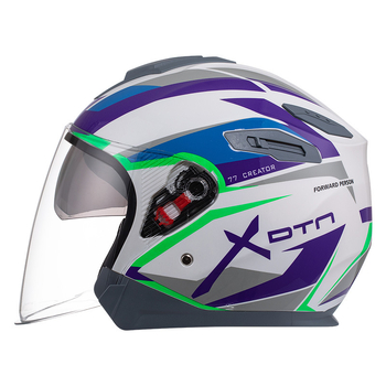 ABS kaciga 3/4 za električna vozila s dvostrukim vizirom, 3C certificirana