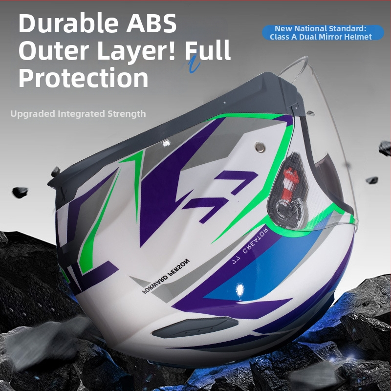 ABS kaciga 3/4 za električna vozila s dvostrukim vizirom, 3C certificirana