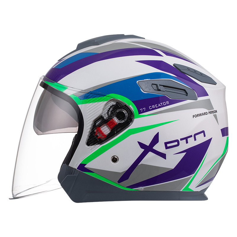 ABS kaciga 3/4 za električna vozila s dvostrukim vizirom, 3C certificirana