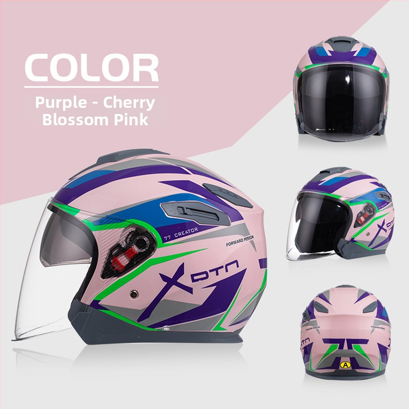 ABS kaciga 3/4 za električna vozila s dvostrukim vizirom, 3C certificirana