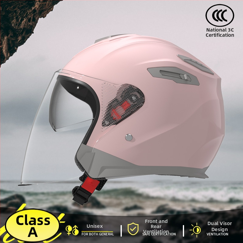 ABS kaciga 3/4 za električna vozila s dvostrukim vizirom, 3C certificirana