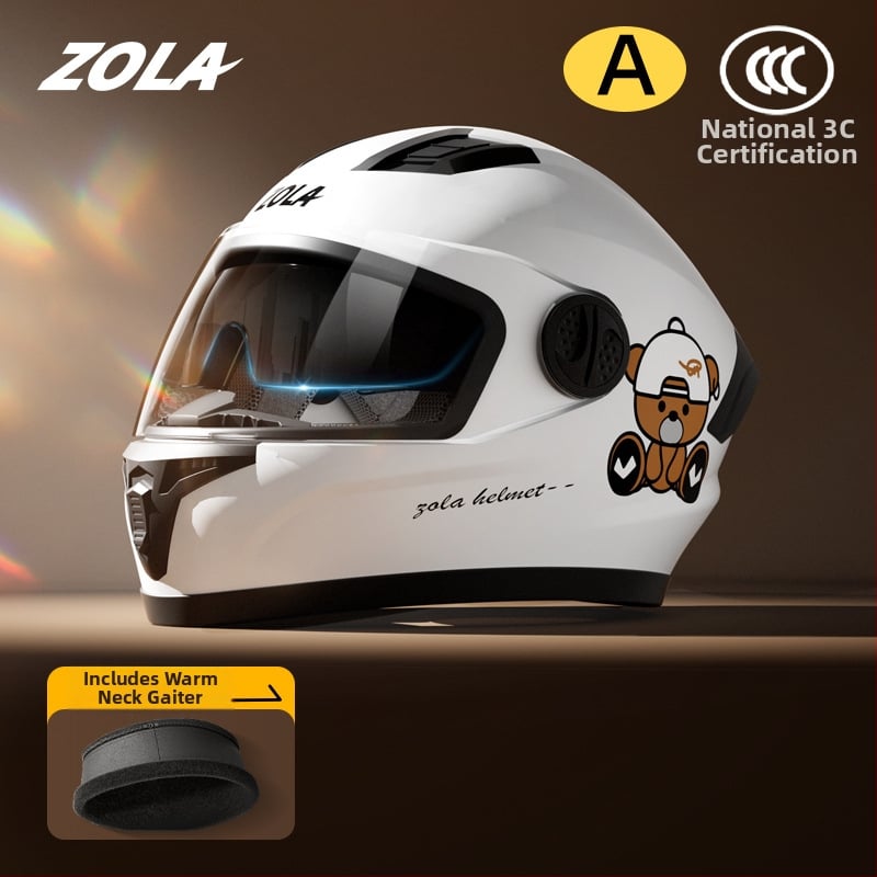 ZOLA Harley stil kaciga za motocikl, ABS, full-face kaciga, 3C certifikat (2023091105021214), za odrasle, sve sezone, za svakodnevnu vožnju