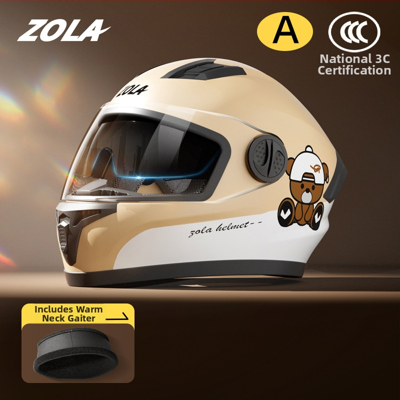 ZOLA Harley stil kaciga za motocikl, ABS, full-face kaciga, 3C certifikat (2023091105021214), za odrasle, sve sezone, za svakodnevnu vožnju